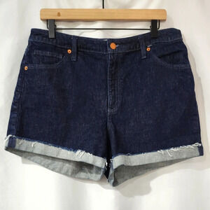 Universal‎ Thread Women's Vintage Midi Short Size 14/32R Dark Wash Raw Roll Tab